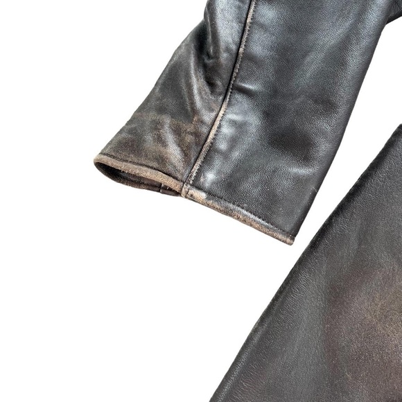 GOLDEN BEAR CHOCOLATE LEATHER JACKET - Picture 3 of 4